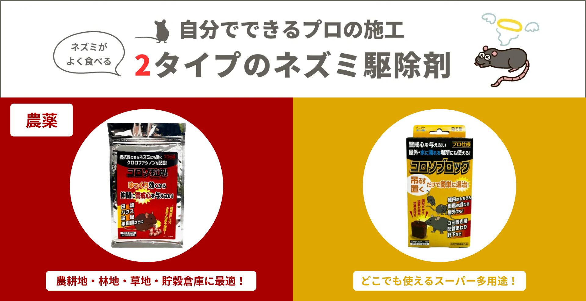 タニサケのネズミ駆除剤